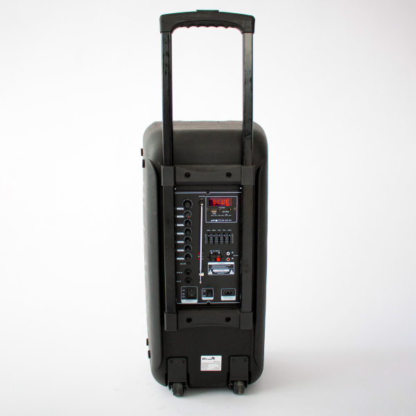 Портативная беспроводная bluetooth колонка  Eltronic DANCE BOX 300 арт. 20-14 с двумя беспроводными микрофонами и пультом дистанционного управления